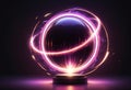 Magic energy ball. Generative AI Royalty Free Stock Photo