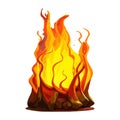 Cartoon Fire Flame Royalty Free Stock Photo