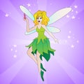 Magic fairy colorful illustration. Vector coloful illustration for kid toys