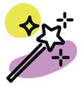 Magic fairy wand, icon