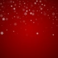 Magic falling snow christmas background