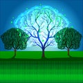 Magic, fantasy, Mystic tree Royalty Free Stock Photo