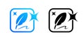 Magic feather AI icon for artificial intelligence chat button and generate app, vector sign. Text ai generate button or AI Royalty Free Stock Photo