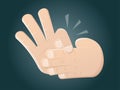 Magic finger trick clipart