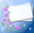 Magic floral background Royalty Free Stock Photo