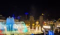 Magic Fountain of Montjuic in Barcelona Royalty Free Stock Photo