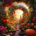 Magic garden bloomed with the most beautiful and tasty vegetables Generative AI Royalty Free Stock Photo