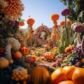 Magic garden bloomed with the most beautiful and tasty vegetables Generative AI Royalty Free Stock Photo