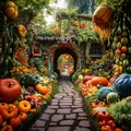 Magic garden bloomed with the most beautiful and tasty vegetables Generative AI Royalty Free Stock Photo