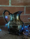 Magic genie jug. Magic Aladdin`s genie lamp