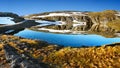 Magic Glacier Lake, Summer Mountain Landscape Royalty Free Stock Photo