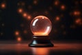 Magic glass ball render. Generate Ai