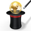 Magic globe Royalty Free Stock Photo