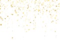 Magic gold sparkle texture vector star background. Royalty Free Stock Photo