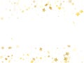 Magic gold sparkle texture vector star background. Royalty Free Stock Photo