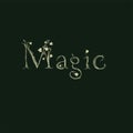 Magic. Hand lettering inscription magical dreams positive quote to poster, greeting card, t-shirt or mug design