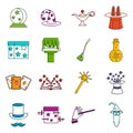 Magic icons doodle set