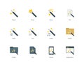 Magic icons on white background
