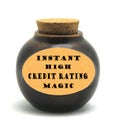 Magic for Instant high credit rating Royalty Free Stock Photo