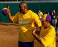 Magic Johnson and Smokey Robinson. Royalty Free Stock Photo