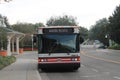 Magic Kingdom bus at stop Royalty Free Stock Photo