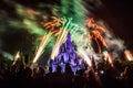 Magic Kingdom fireworks 8 Royalty Free Stock Photo