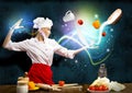 Magic in the kitchen Royalty Free Stock Photo