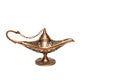 magic lamp Aladdin on a white background Royalty Free Stock Photo