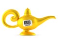 Magic lamp with barcode