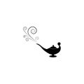 Magic lamp logo vector Royalty Free Stock Photo