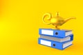 Magic lamp with ring binders