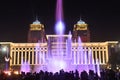 musical fountain light show Royalty Free Stock Photo