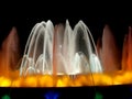 Magic lights fountain,detail Royalty Free Stock Photo