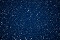 Magic, luxury and happy holidays background, silver sparkling glitter, stars and magical glow on dark blue abstract Royalty Free Stock Photo