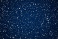 Magic, luxury and happy holidays background, silver sparkling glitter, stars and magical glow on dark blue abstract Royalty Free Stock Photo