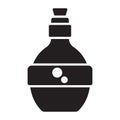 Magic mana potion bottle flat icon for apps or websites