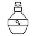 Magic mana potion bottle line art icon for apps or websites