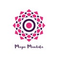 Oriental Geometric Magic Mandala Symbol