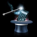 Magic math concept Royalty Free Stock Photo