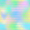 Magic mermaid tail background. Colorful seamless pattern with fish scale net. Vivid rainbow mermaid skin surface. Royalty Free Stock Photo