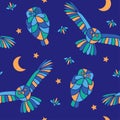 Magic midnight - seamless pattern