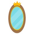 The Magic Mirror. Vector illustration Royalty Free Stock Photo