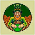 Magic money leprechaun St. patricks day