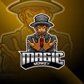 Magic monkey esport mascot logo