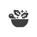 Magic mortar and pestle vector icon Royalty Free Stock Photo