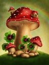 Magic mushrooms Royalty Free Stock Photo