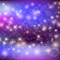 Magic Night Galaxy Background With Rainbow Mesh Royalty Free Stock Photo