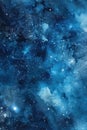 The magic of the night sky: a watercolour incarnation of the starry sky, each drop of paint reflecting the infinite Royalty Free Stock Photo