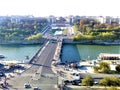 Magic Paris city, France. Seine River and boulevards