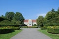 Magic Park And Abbots Palace In Gdansk - Oliwa Royalty Free Stock Photo